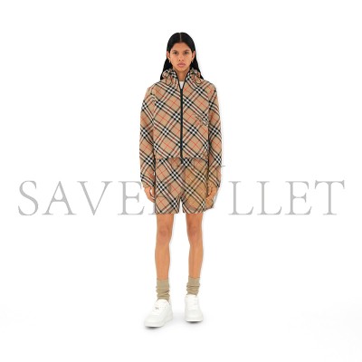 BURBERRY WENDBARE CROPPED-JACKE IN CHECK 80872291